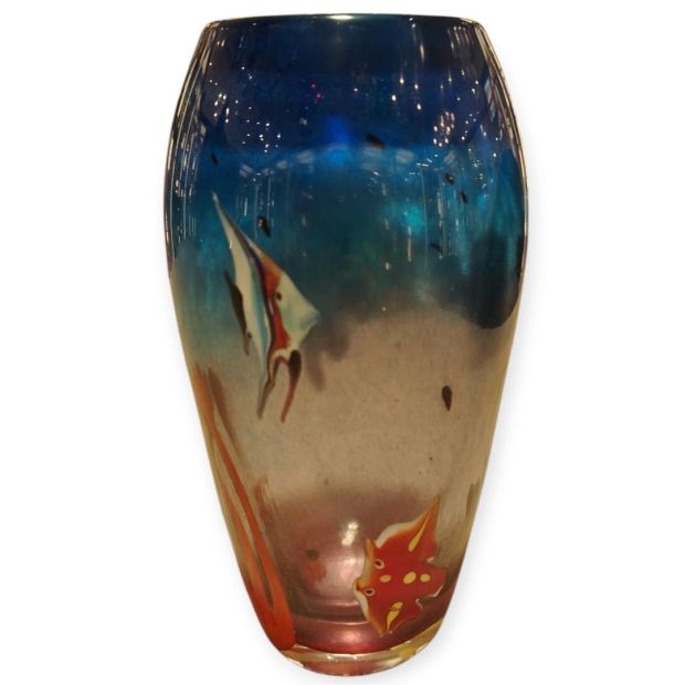 Vaso in Vetro di Murano Nemo H 27 cm - Manifattura Artigianale Certificata